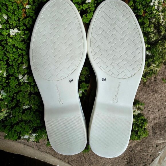 GIANI BERNINI (9) LESLEE Light Blue Leather/Suede Loafers W Memory Foam - Picture 7 of 10